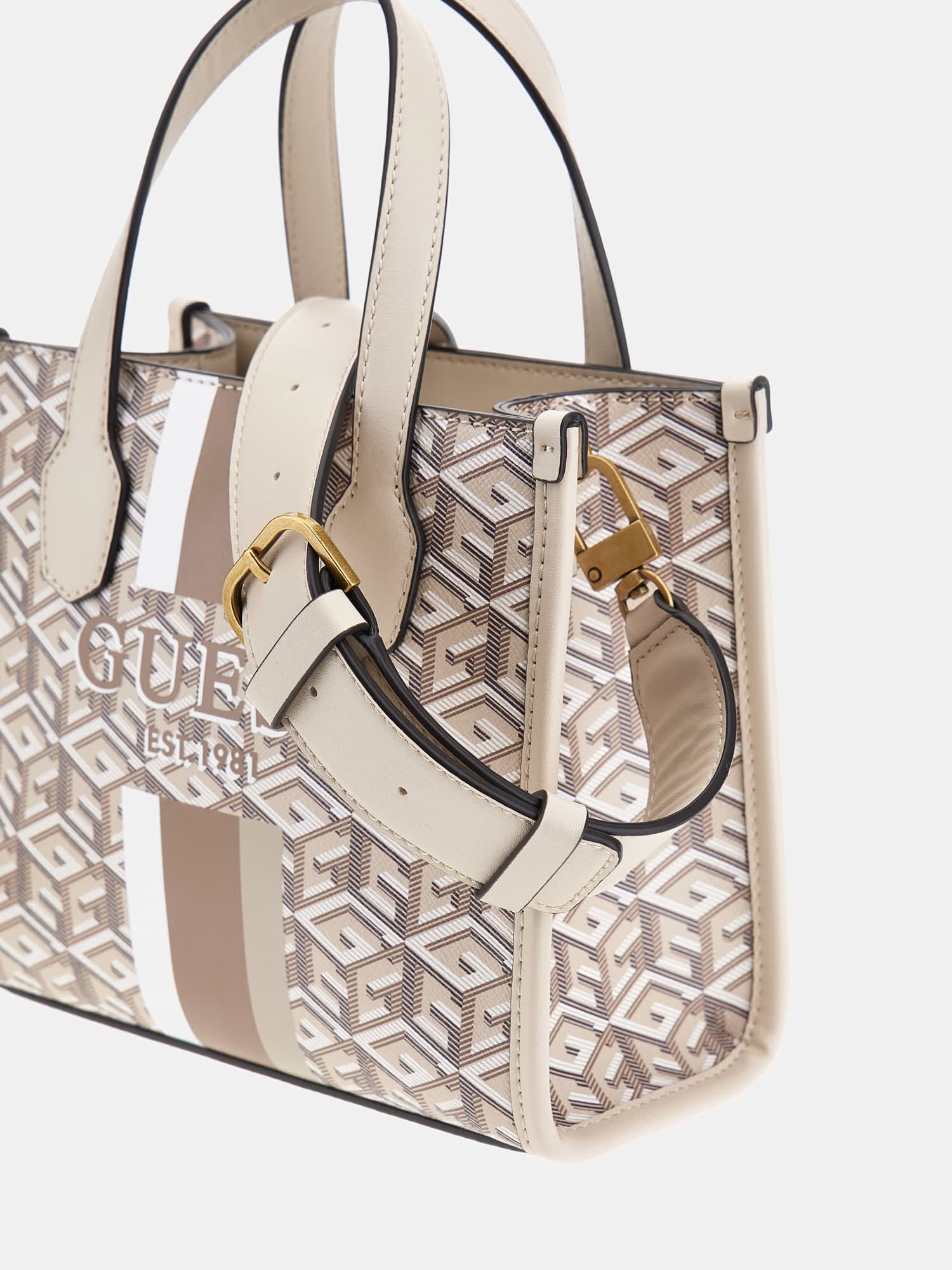 Shop GUESS Online Silvana mini tote bag