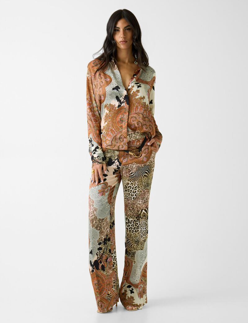 Marciano viscose printed pants