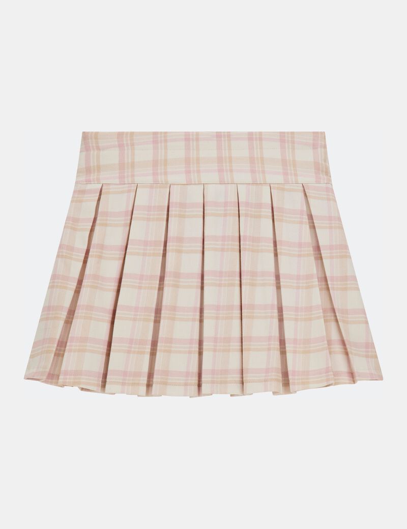 Pleated mini skirt
