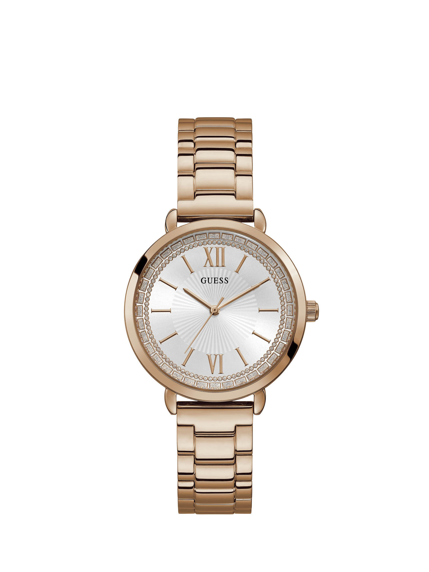 Shop GUESS Online Ladies Rose Gold Watch