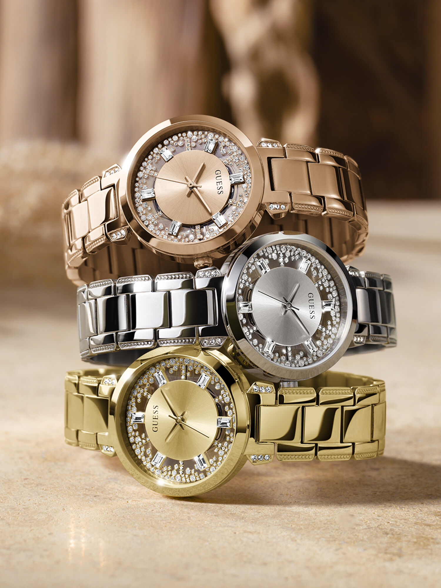 Guess transparent watch sales