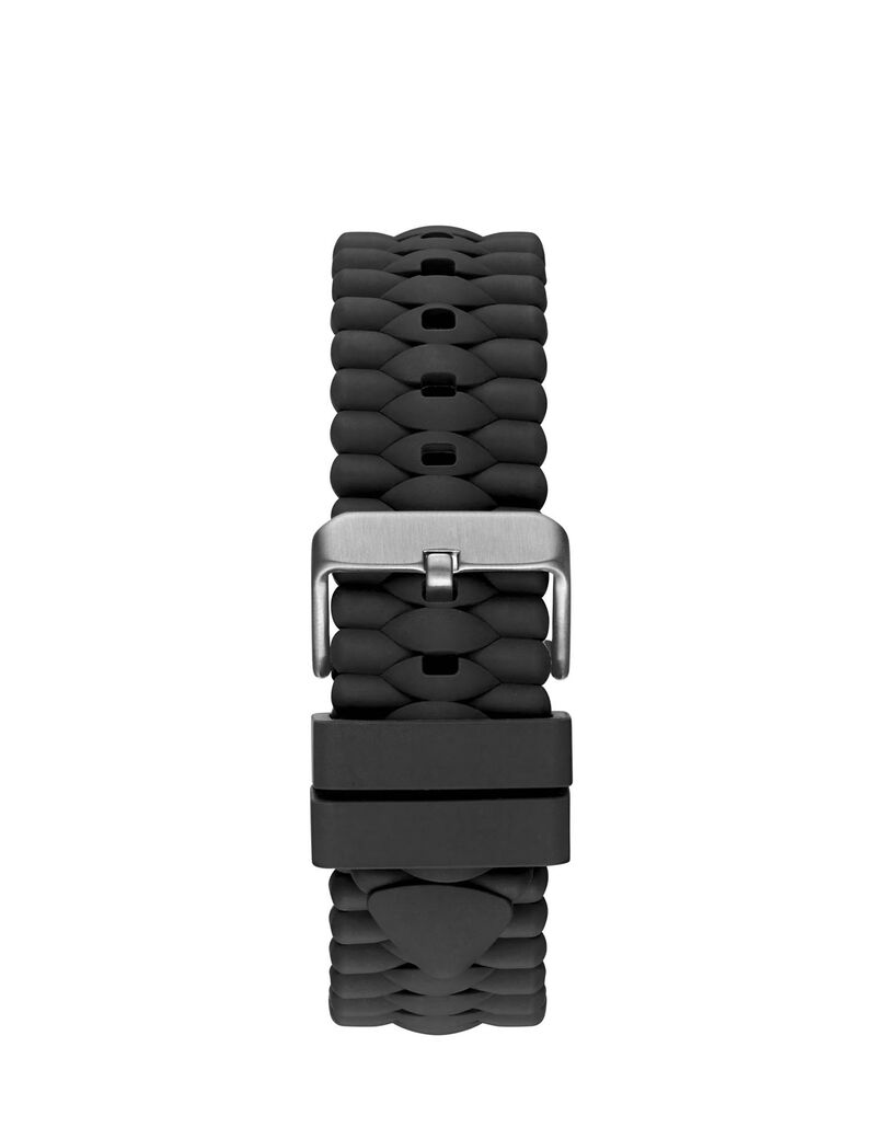 Silver And Black Multifunction Watch