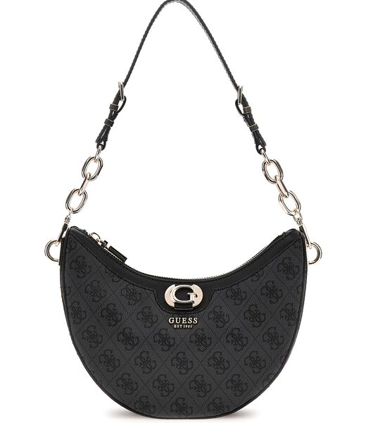 Orlina logo top zip shoulder bag
