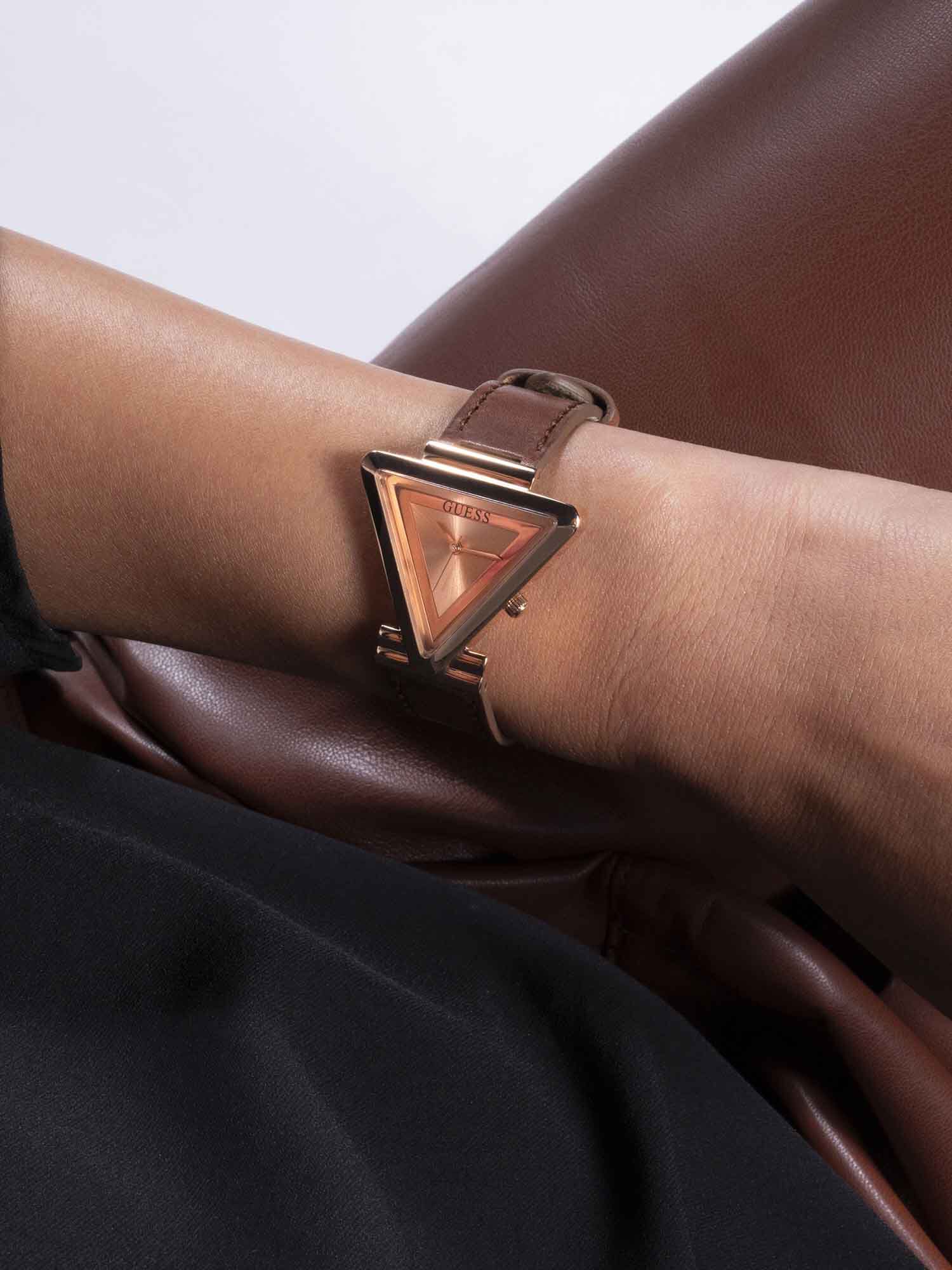 Guess triangle watch hot sale