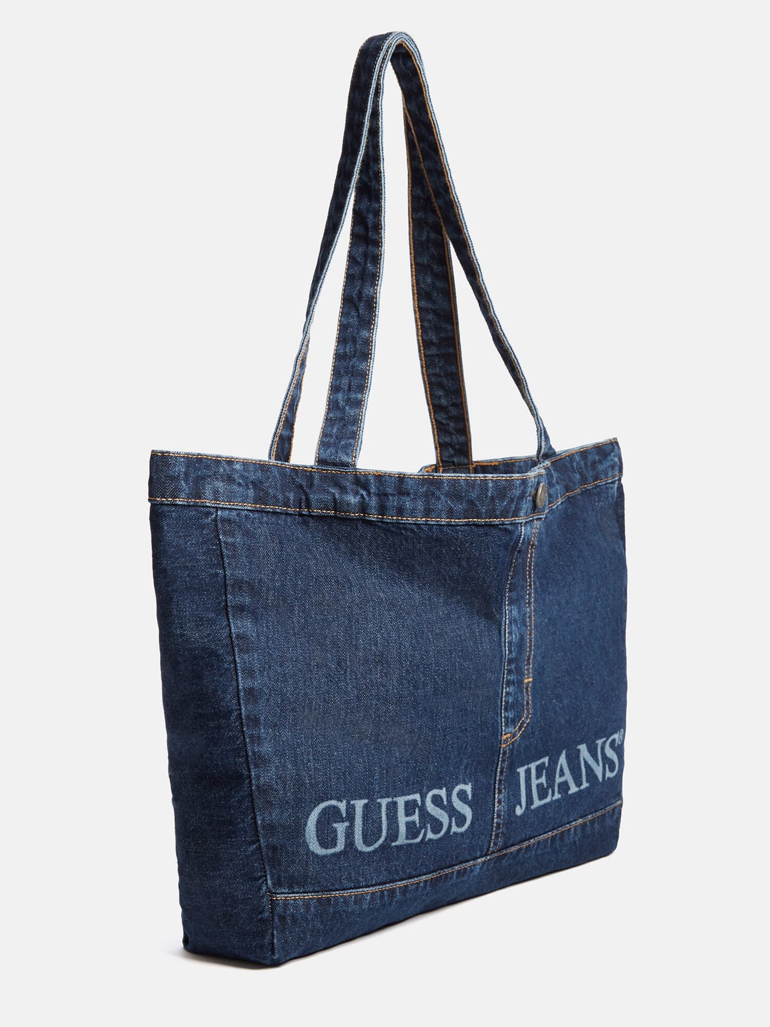 Shop GUESS Denim tote bag, Blue | GUESS KSA