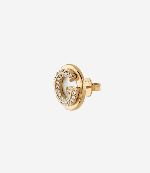 G crystal earrings