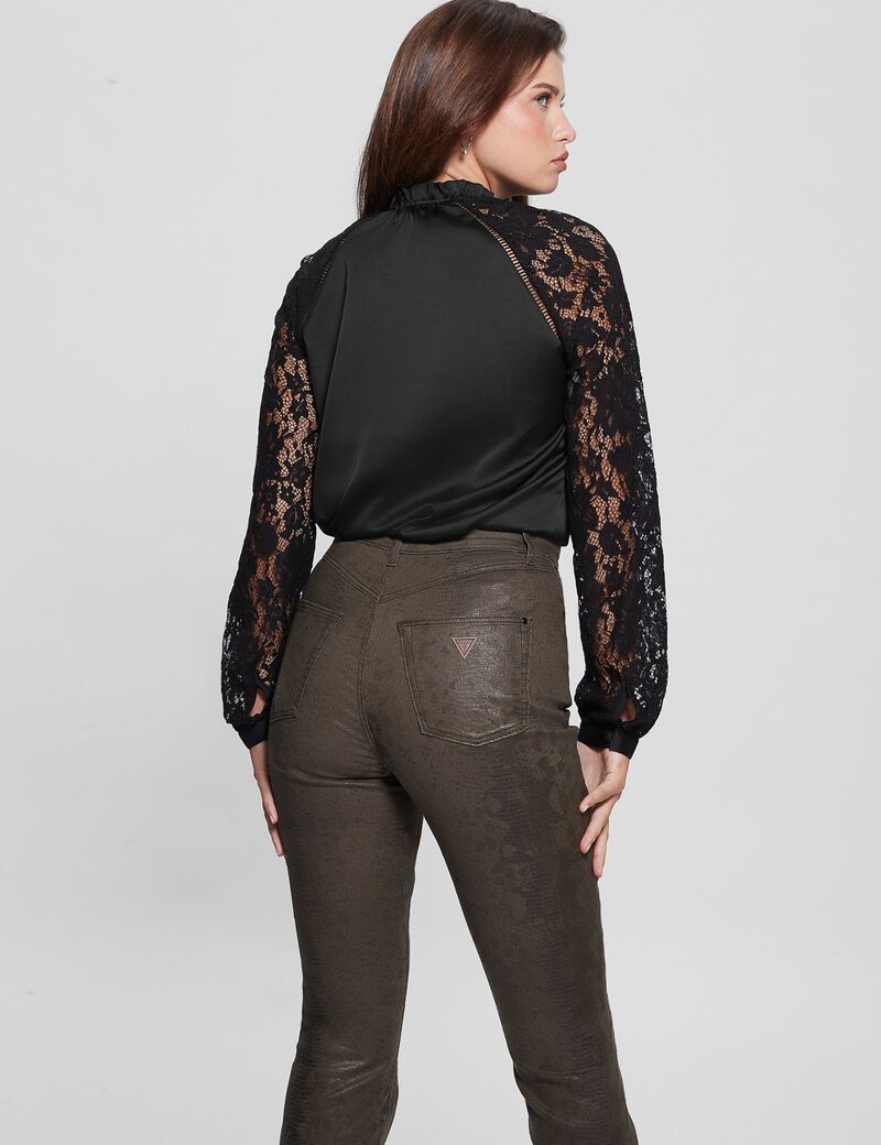 Lace Sleeves Blouse