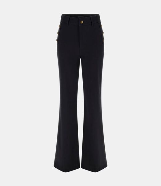 Flared high-rise pants