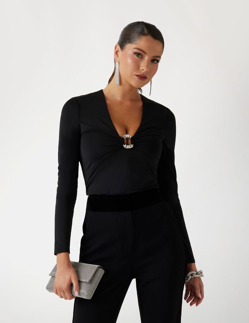 Marciano gathered stretch top