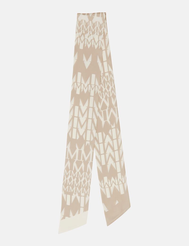 Printed monogram foulard