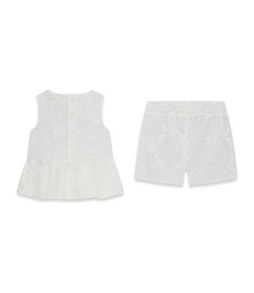 guess set muslin sl top shorts