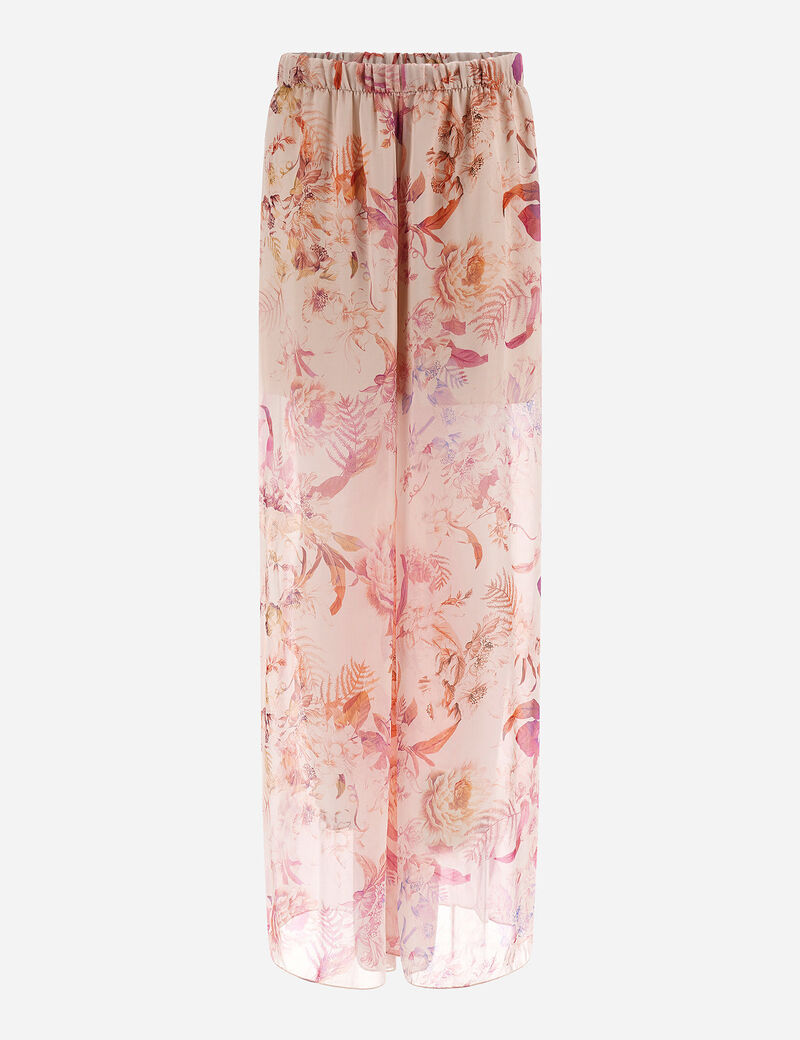 Silk blend pant