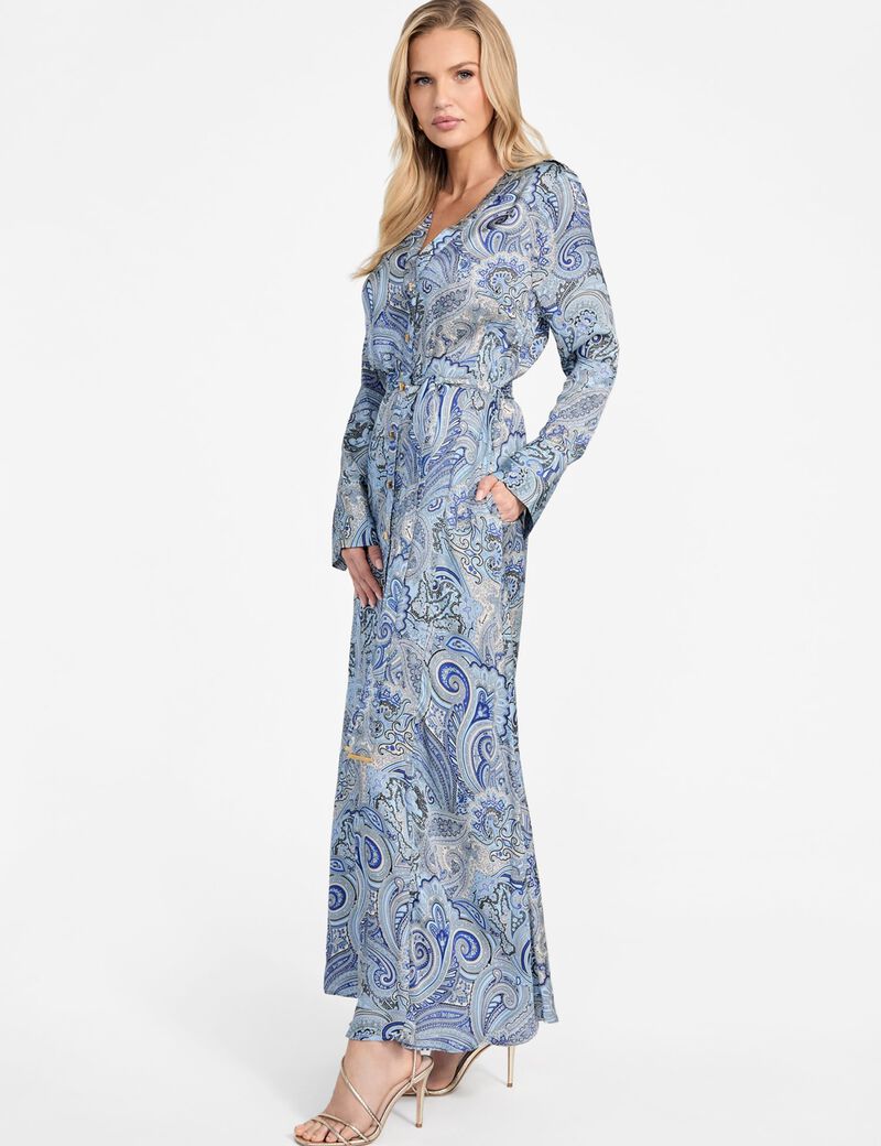 Marciano long paisley dress