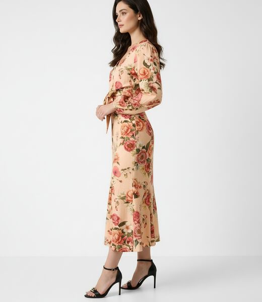 Ryan linen midi skirt