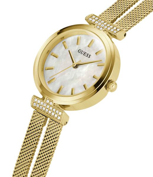 Gold-tone Mesh Analog Watch