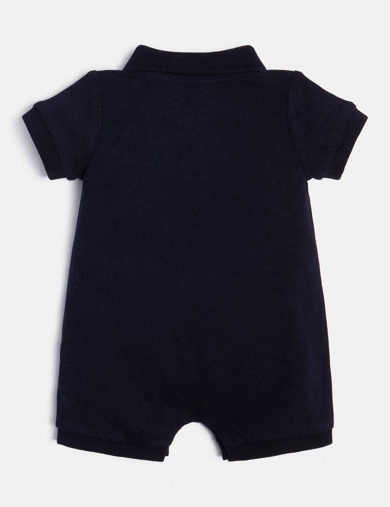 Front triangle logo romper