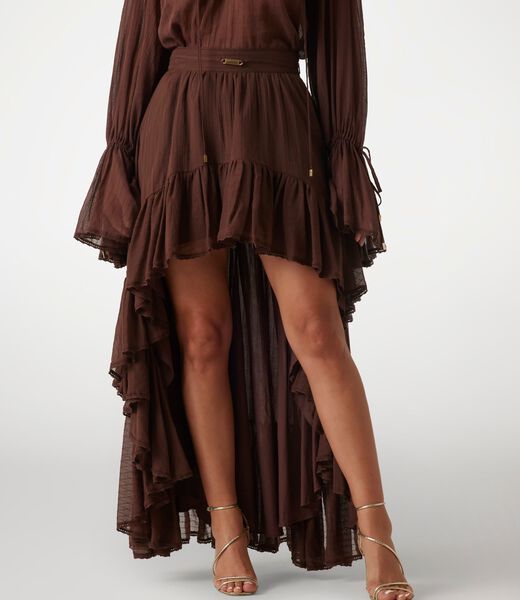 Marciano flounced long skirt
