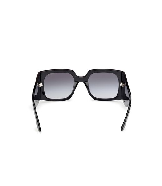 Square black gradient smoke sunglasses