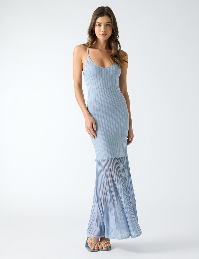 Ribbed long dress