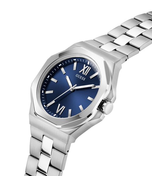 Mens Silver Tone Analog Watch