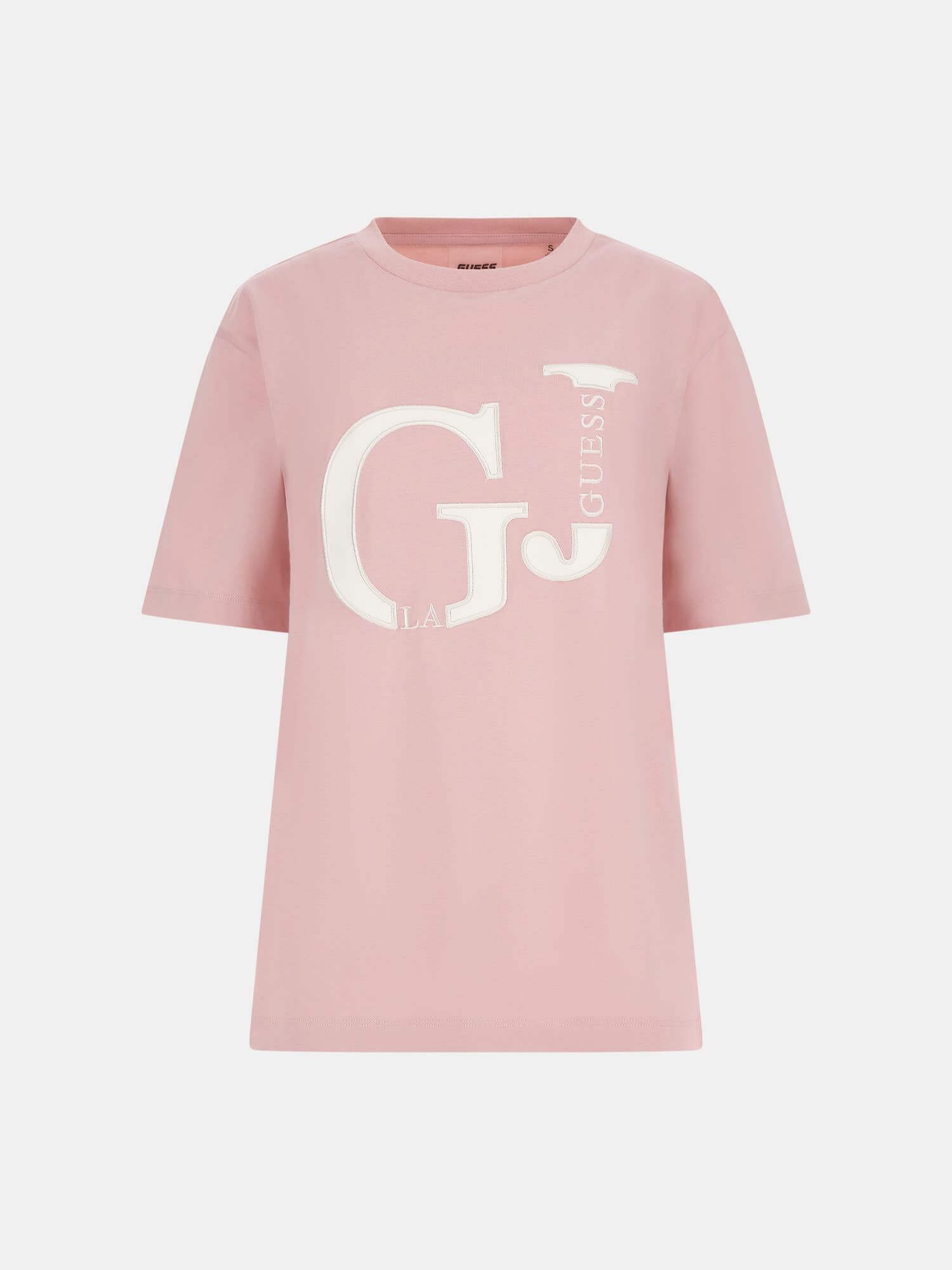 Pink and white guess shirt online