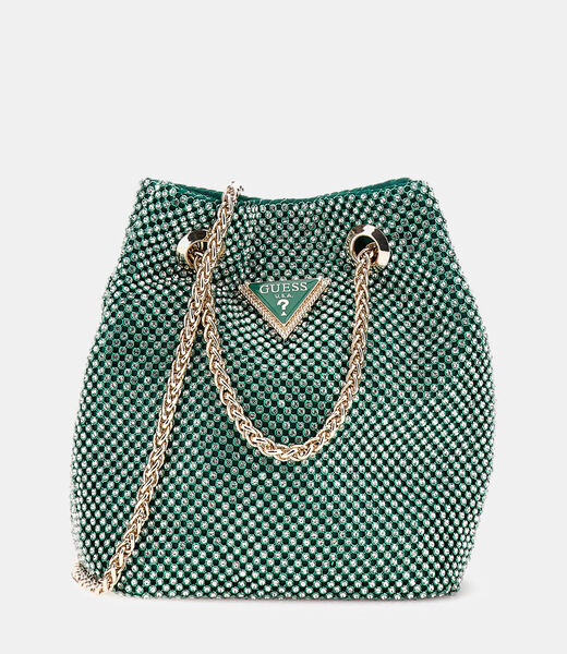 Zalina rhinestone mini bucket bag