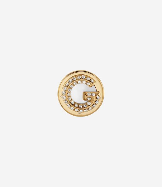 G crystal earrings