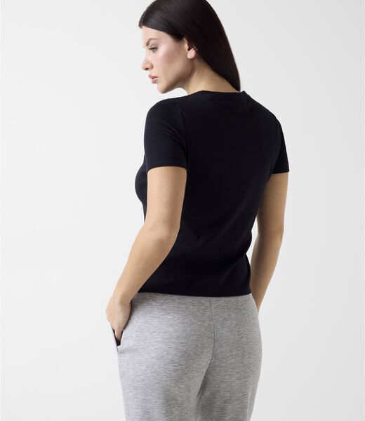 Triangle logo stretch t-shirt