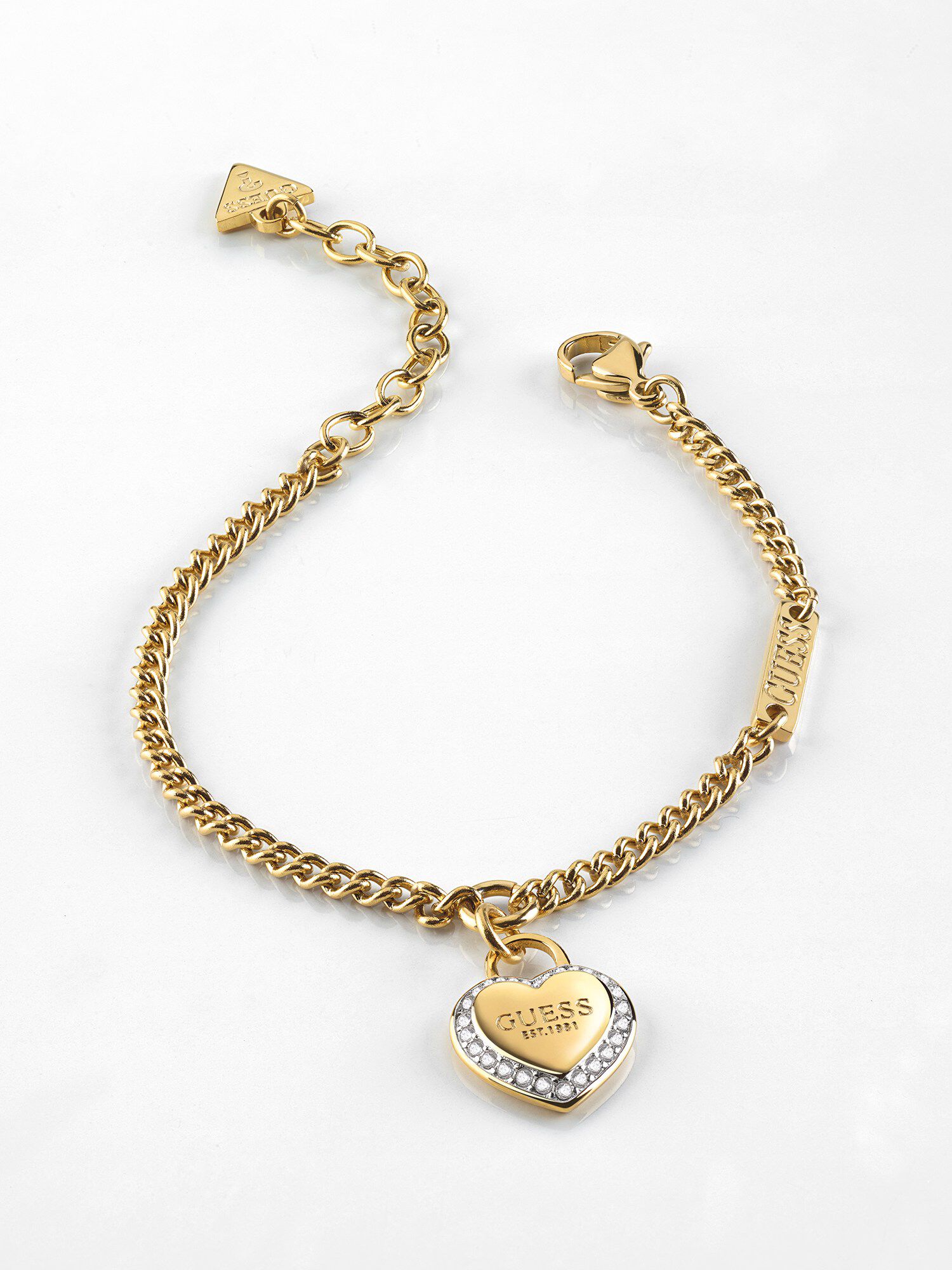 Shop GUESS Online Fine Heart Bracelet