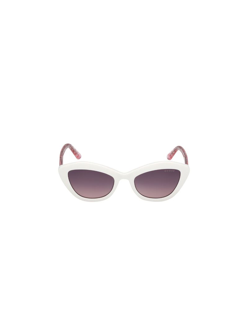 Geometric full rim sunglasses