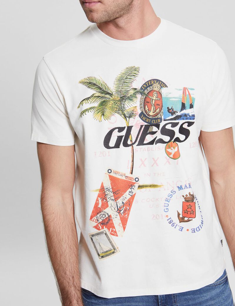 Collage print t-shirt
