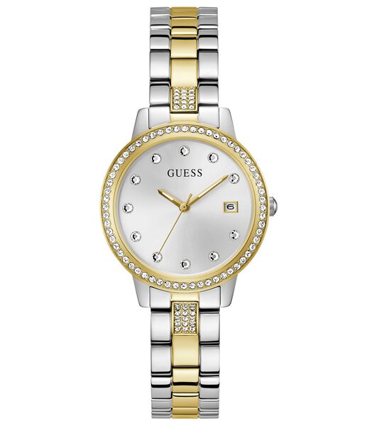 Analogue watch with crystal appliqu&eacute; detailing