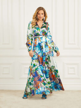 Marciano silk long dress