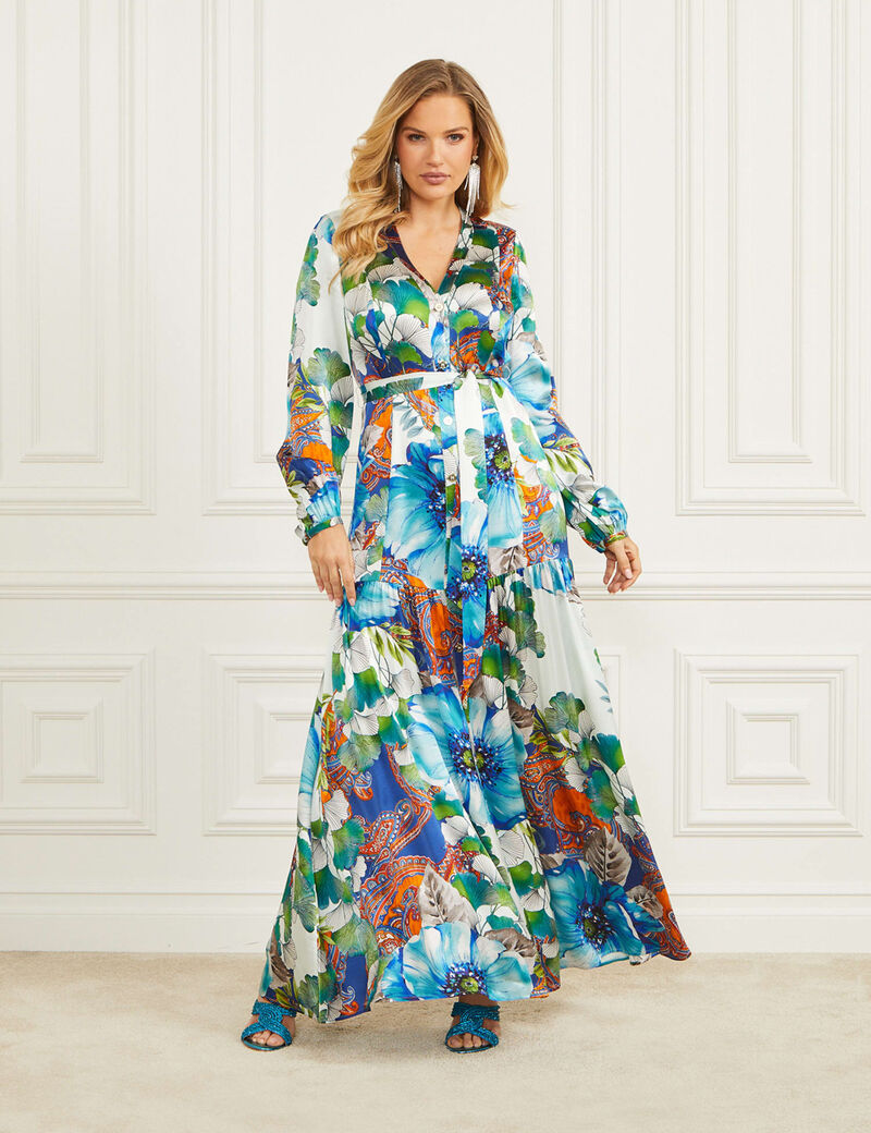 Marciano silk long dress
