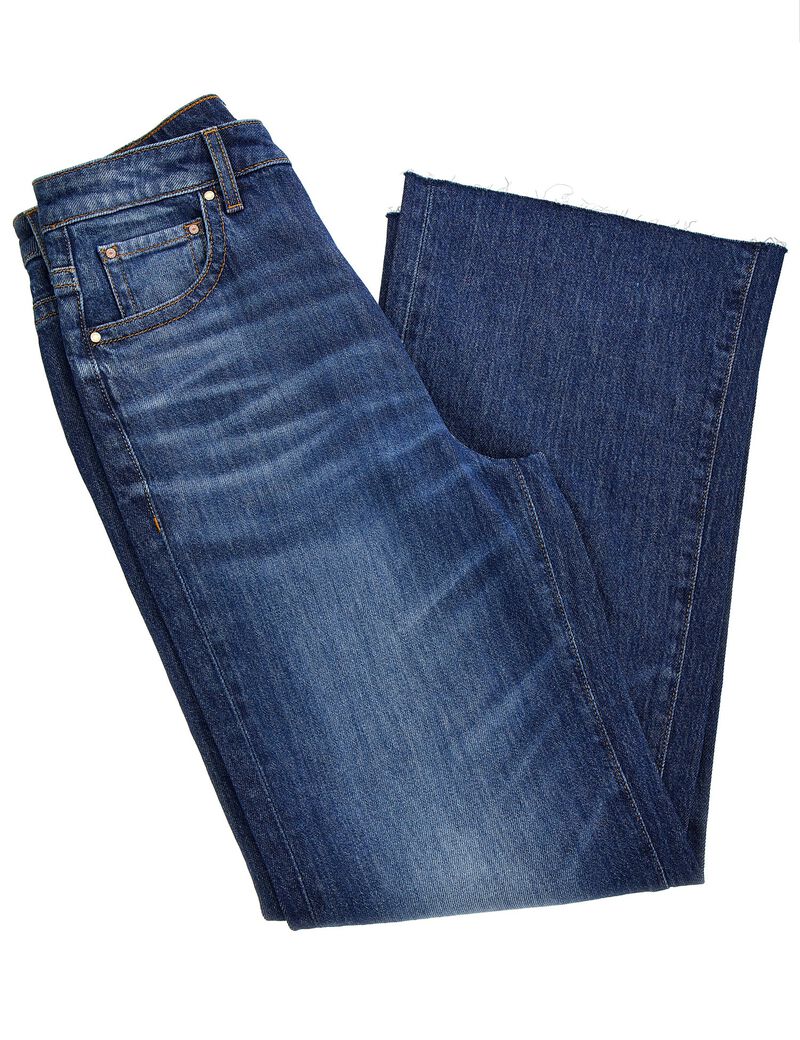 High Rise Wide Leg Denim Pant