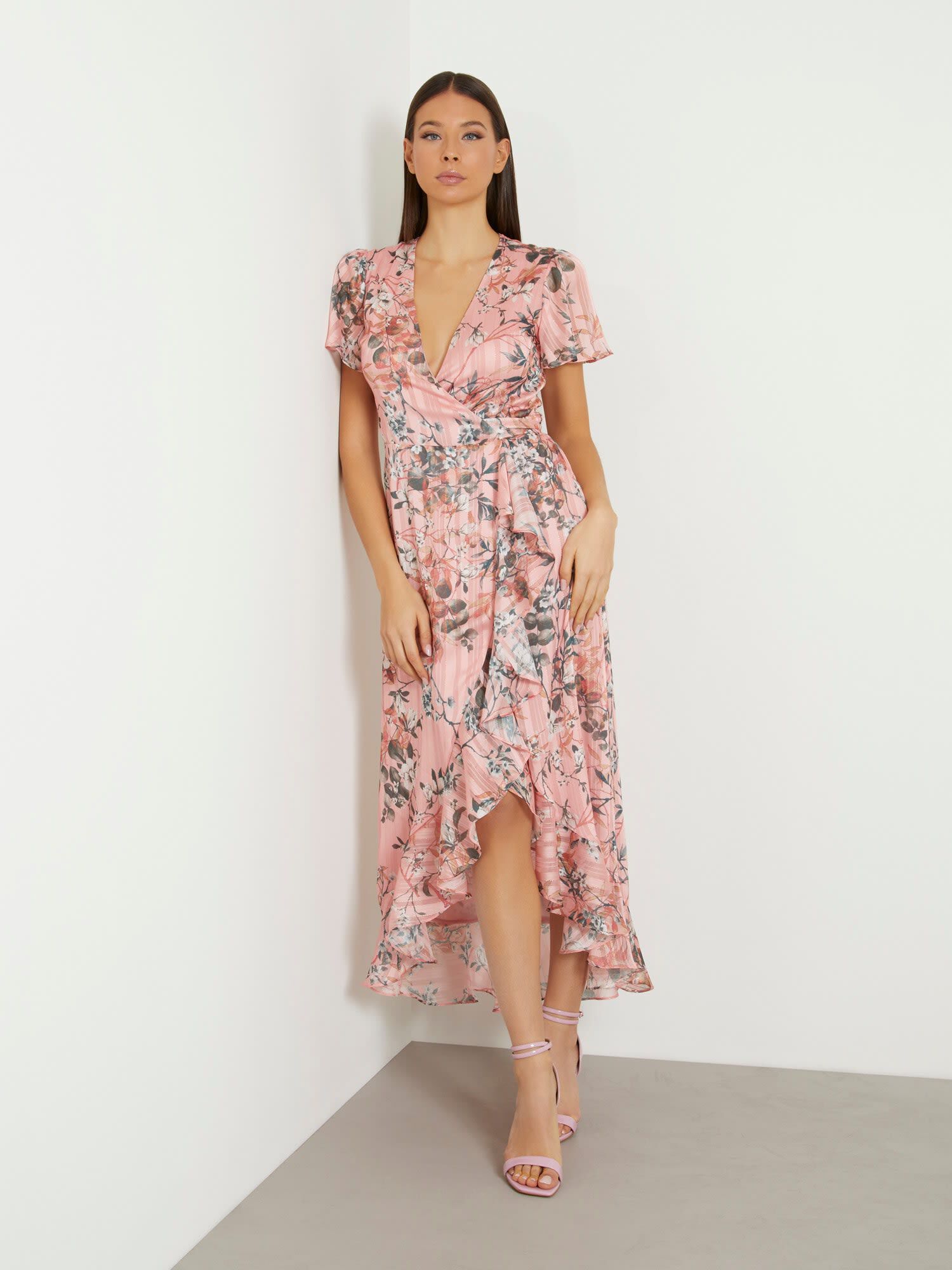 Shop GUESS Online Floral print long dress
