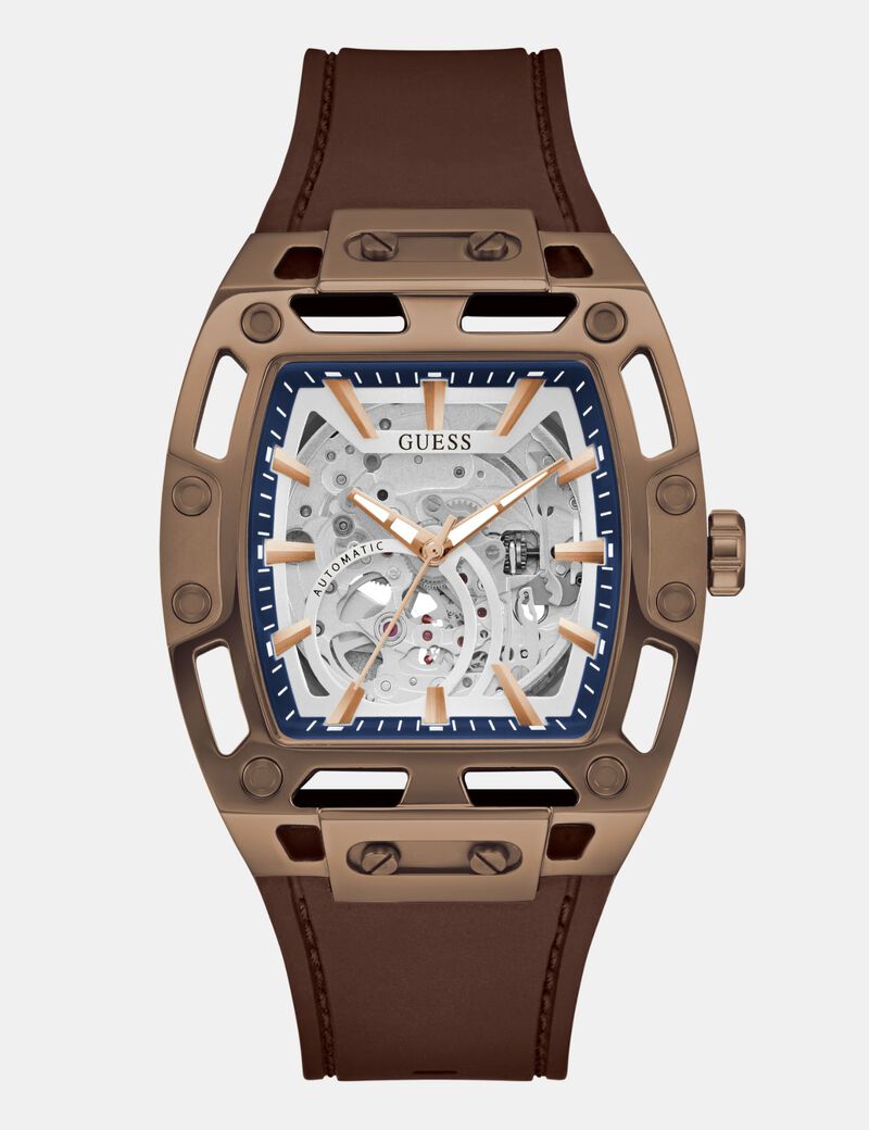 جيس mens brown coffee automatic watch