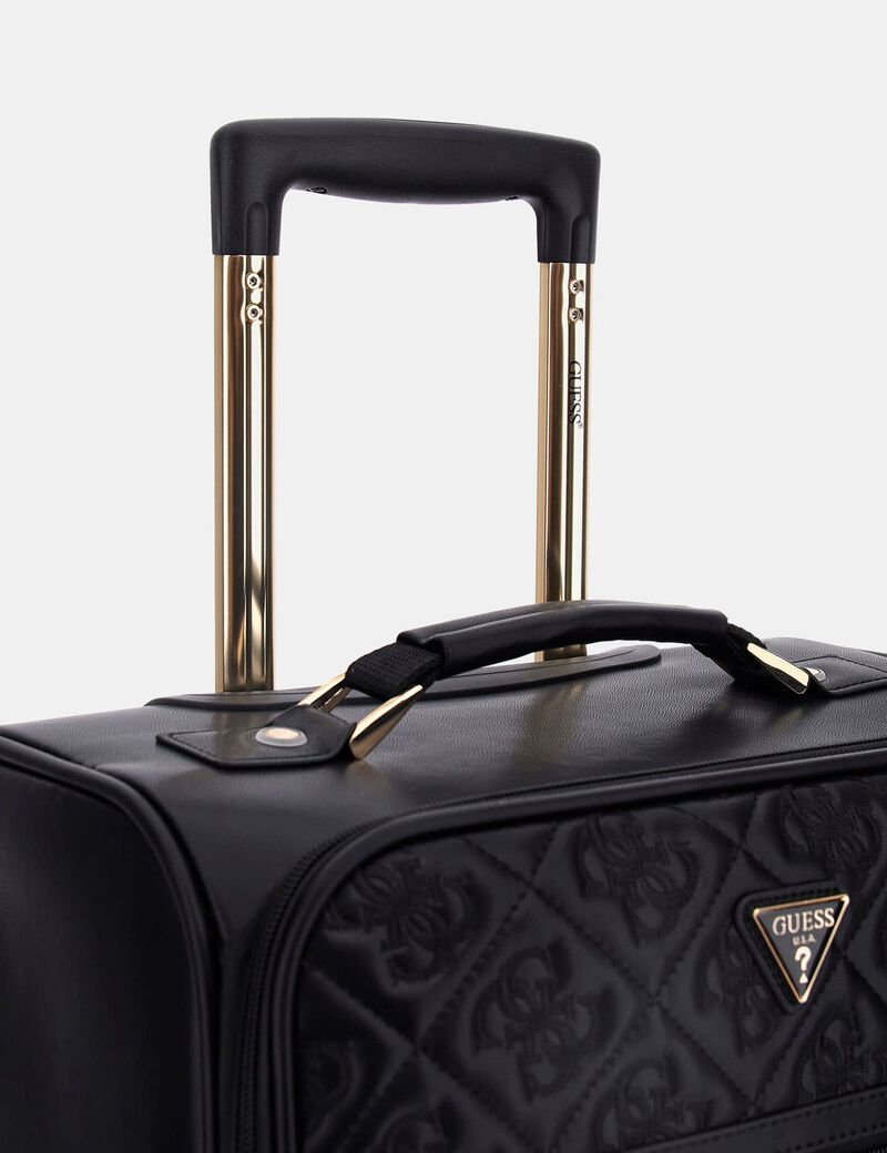 Shop GUESS Adelasia Embossed-4G Logo Trolley, Black GUESS KSA
