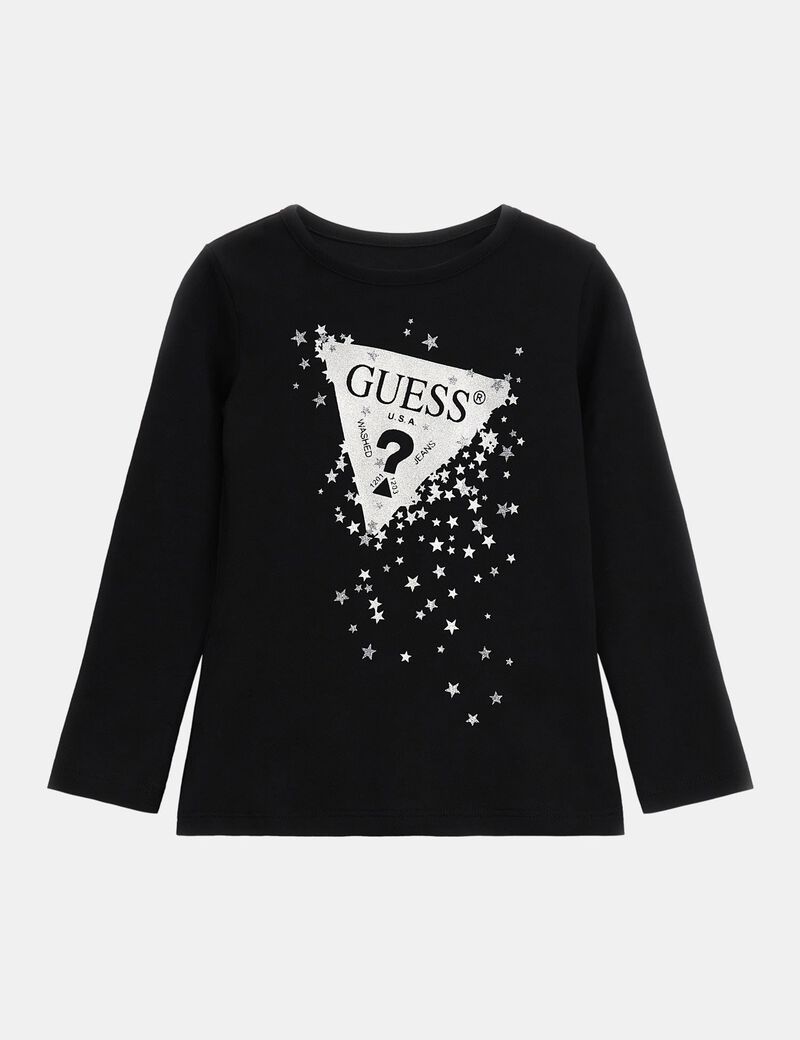 Rhinestones triangle logo t-shirt