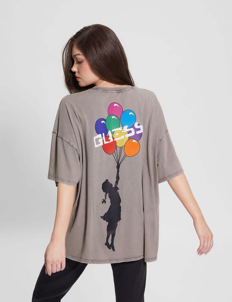 Back Graffiti Print T-Shirt