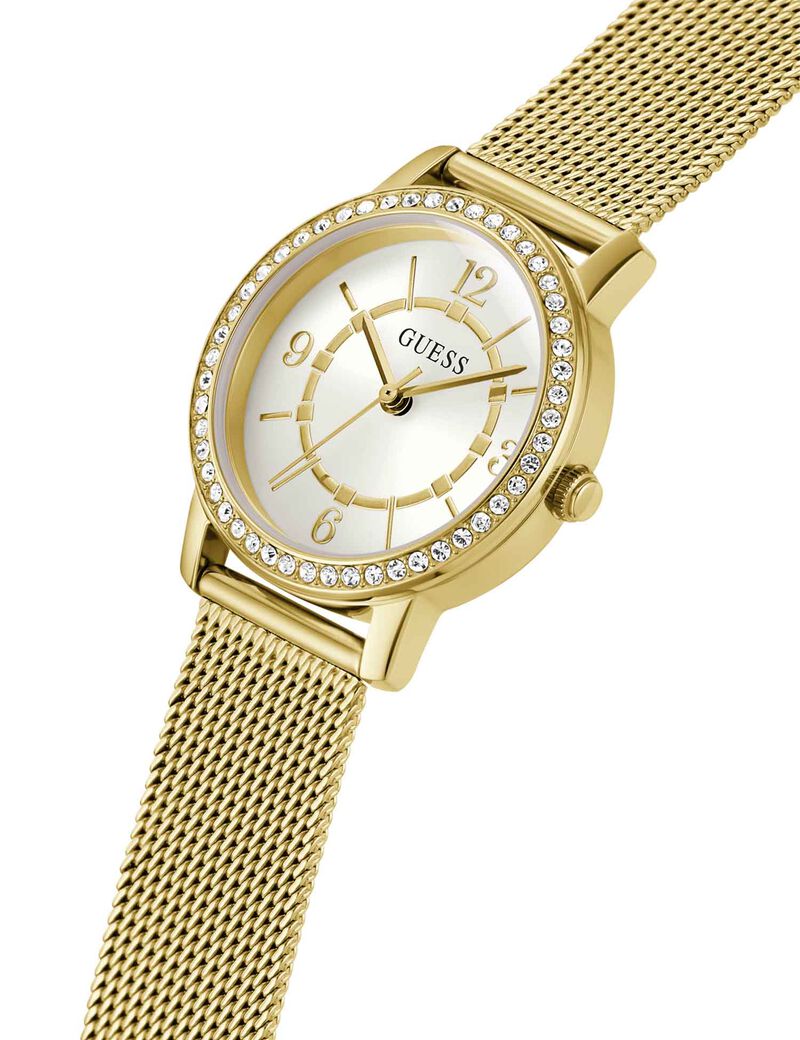 Gold-tone Mesh Analog Watch