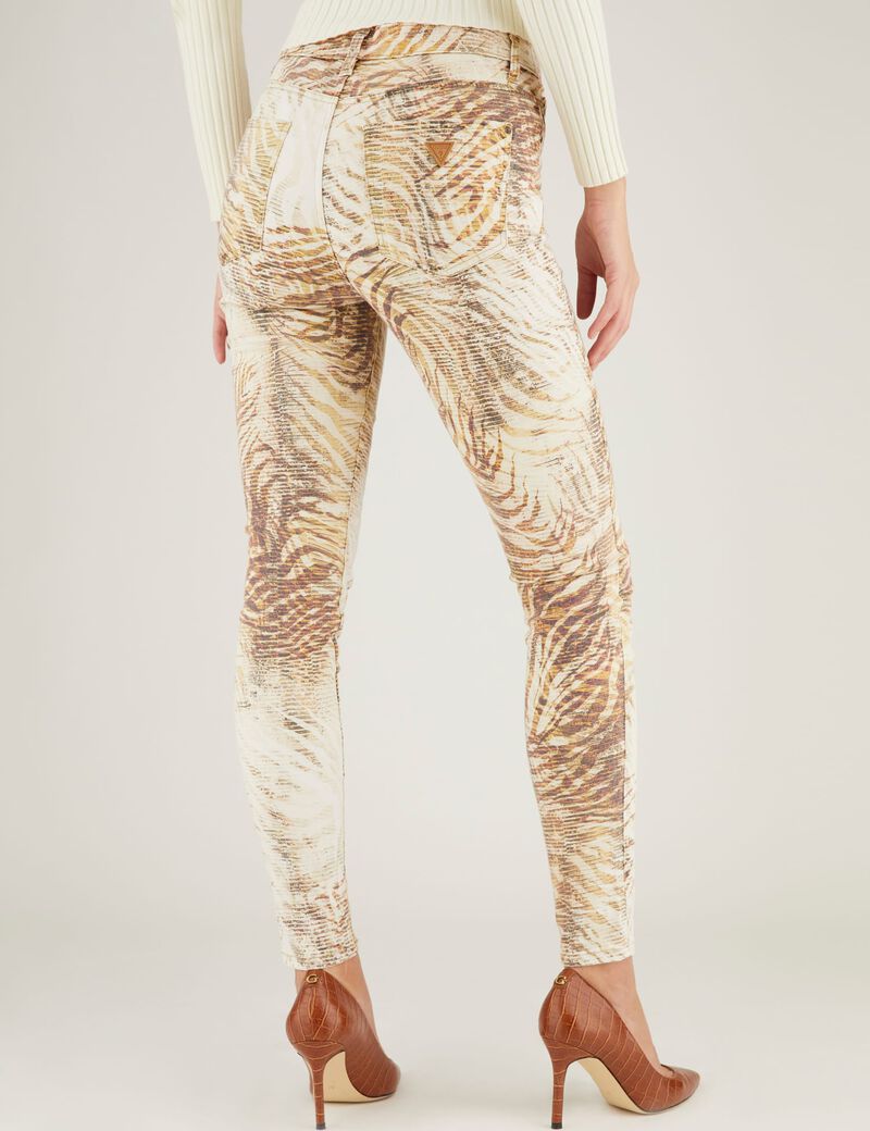 All Over Print Skinny Fit Denim Pant