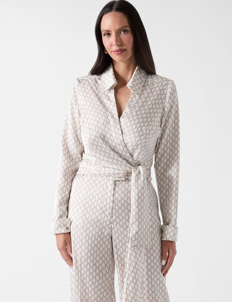 Marciano wrap-up blouse