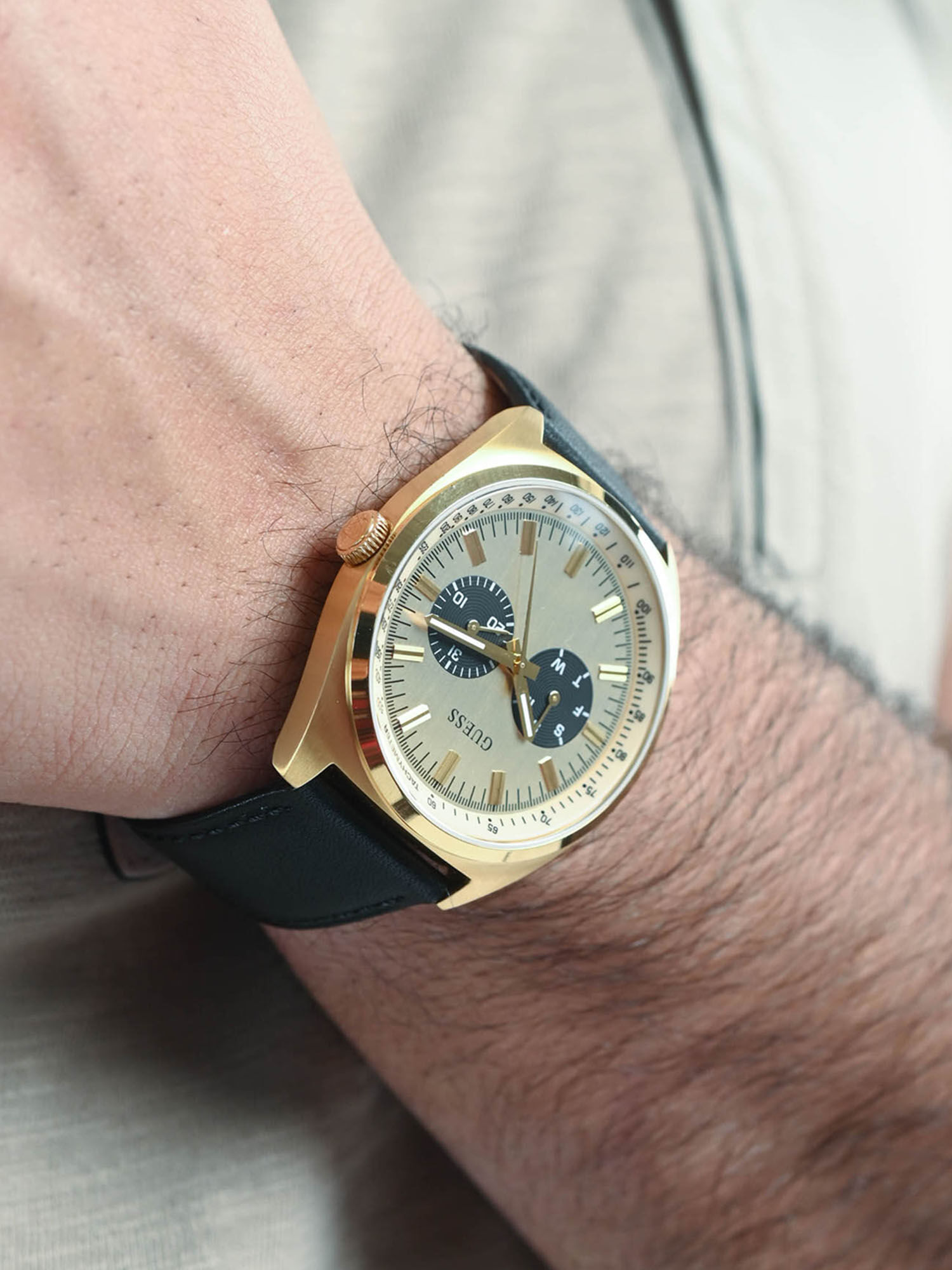 Mens gold watch store for sale