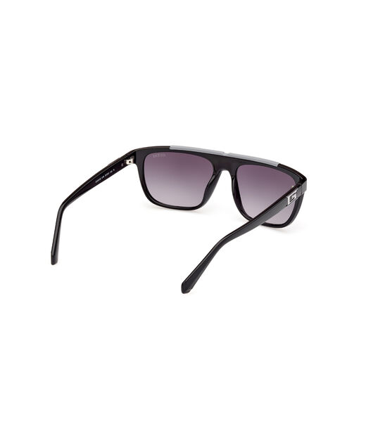 Injected Sun Glasses M Shiny Black Gradient Smoke