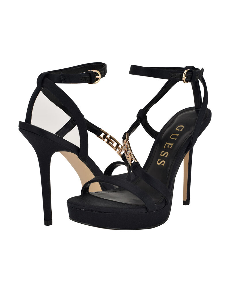 Lucier satin single sole sandals