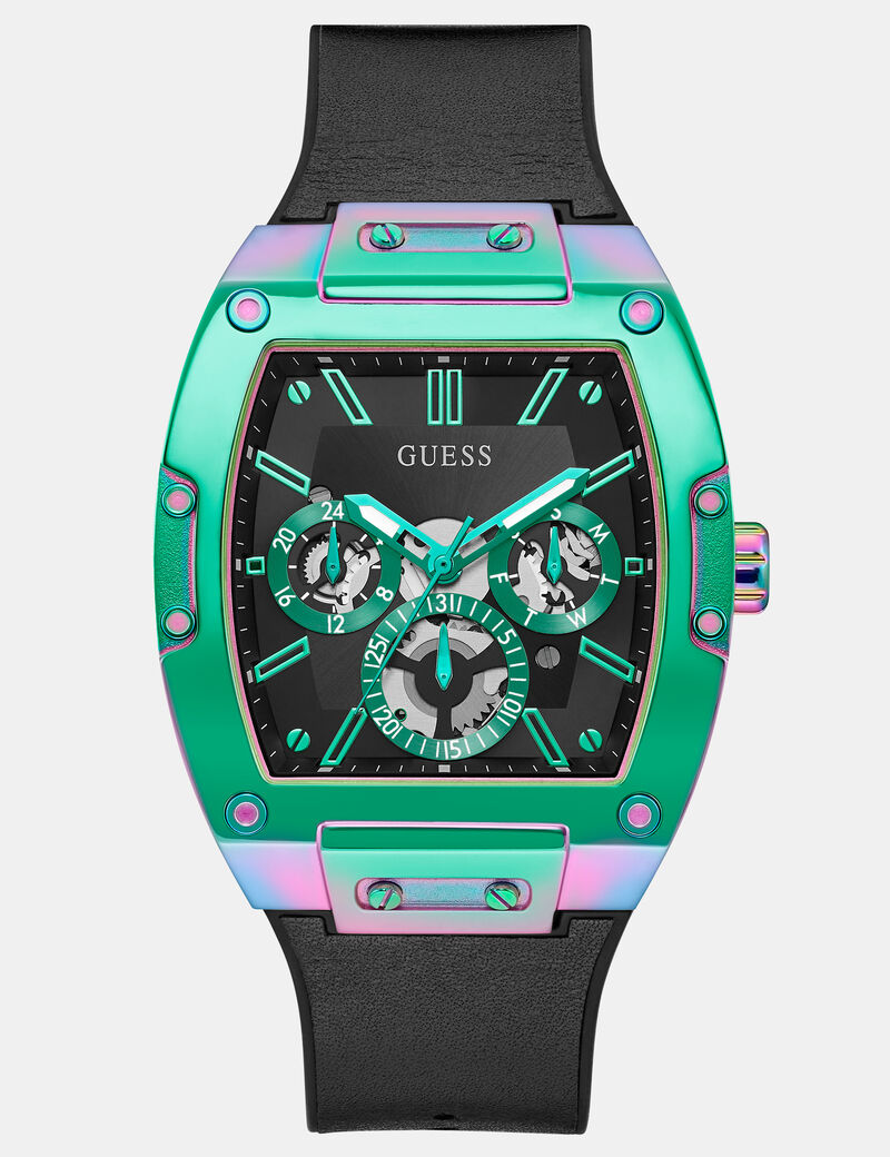 Multi-function genuine leather watch