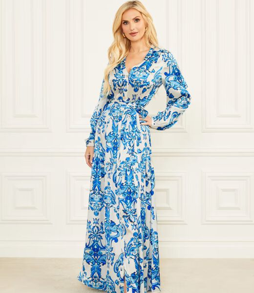 Marciano Silk Long Dress