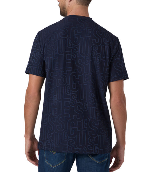 guess all over logo t shirt