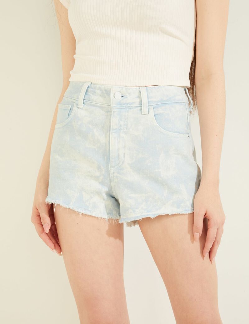 Raw Hem Denim Shorts
